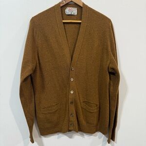 Byford Tan Vintage Grandpacore Pure Lambs Wool Winter Old Money Sweater Size L